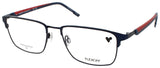 FLEXON E1154 Frame SATIN NAVY/RED Lens DEMO