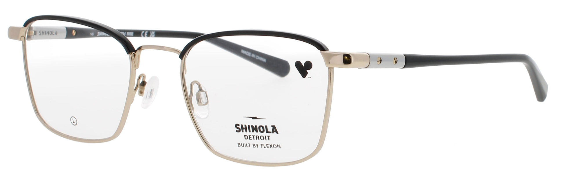 FLEXON SHINOLA SH23001 Frame GOLD/BLACK Lens DEMO