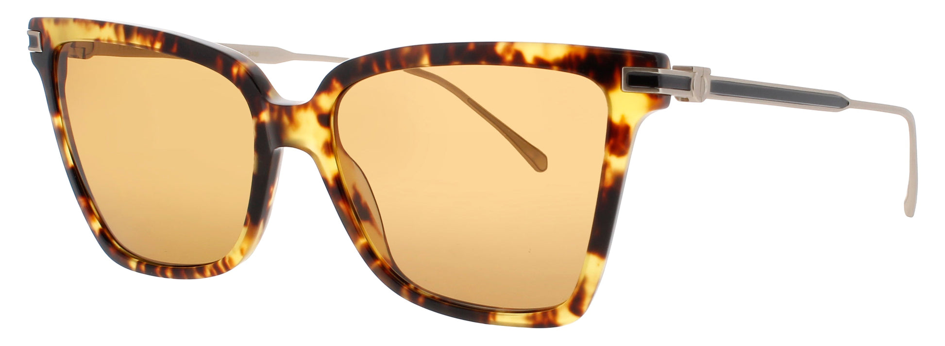 SALVATORE FERRAGAMO SF2036S Frame DARK TORTOISE Lens SOLID BROWN