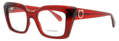 SALVATORE FERRAGAMO SF3008 Frame TRANSPARENT RUST Lens DEMO