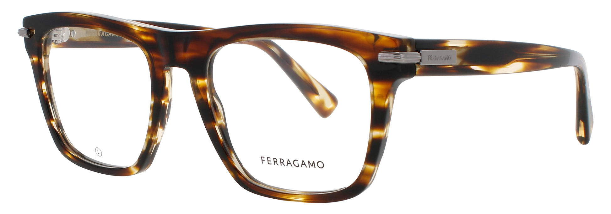 SALVATORE FERRAGAMO SF3015 Frame STRIPED BROWN Lens DEMO