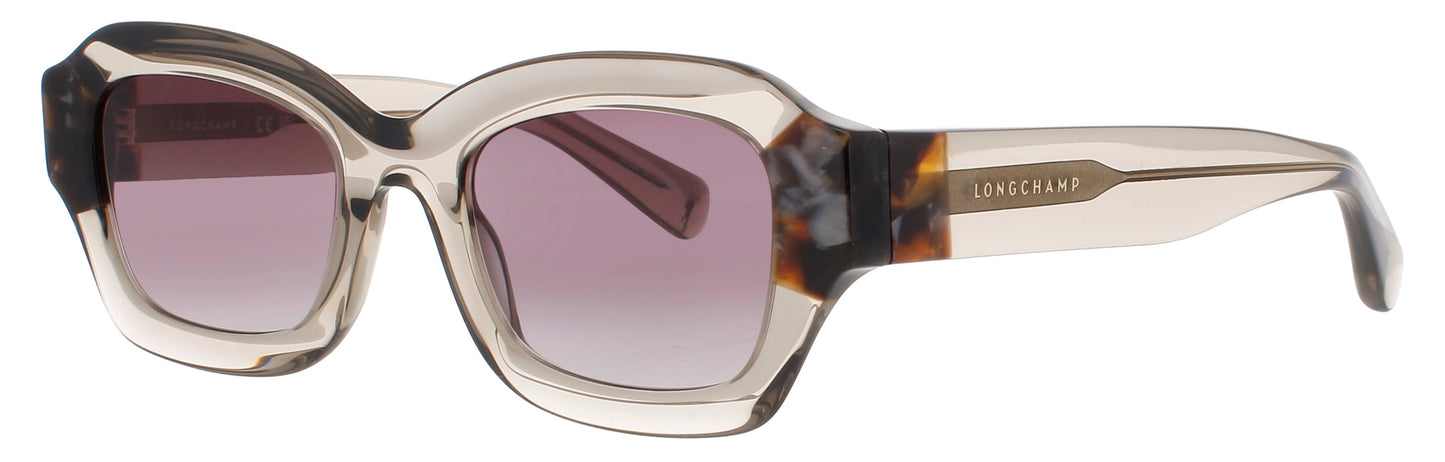 LONGCHAMP LO749S Frame TRANSPARENT OLIVE/HAVANA Lens GREY GRADIENT