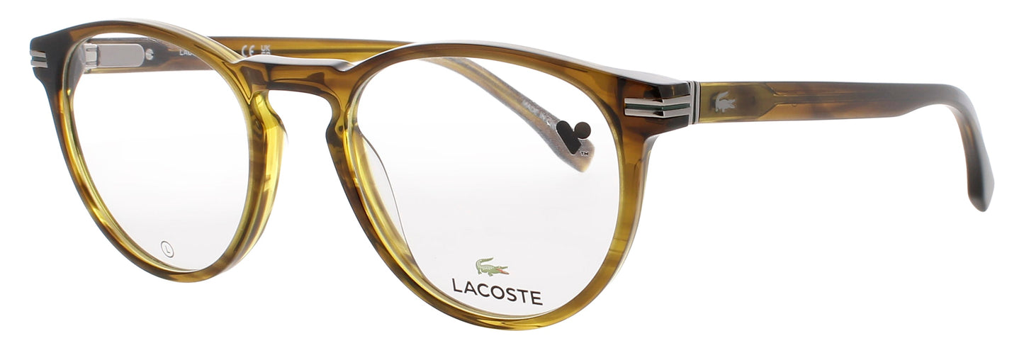 LACOSTE L2966 Frame STRIPED KHAKI Lens DEMO