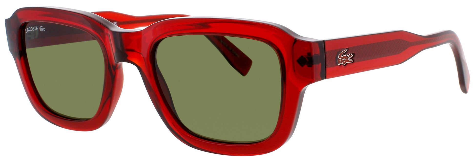 LACOSTE L6048S Frame ORANGE Lens GREEN TINT