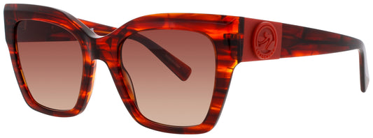 LONGCHAMP LO762S Frame STRIPED RED Lens RED GRADIENT