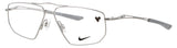 NIKE 8215 Frame SATIN SILVER Lens DEMO