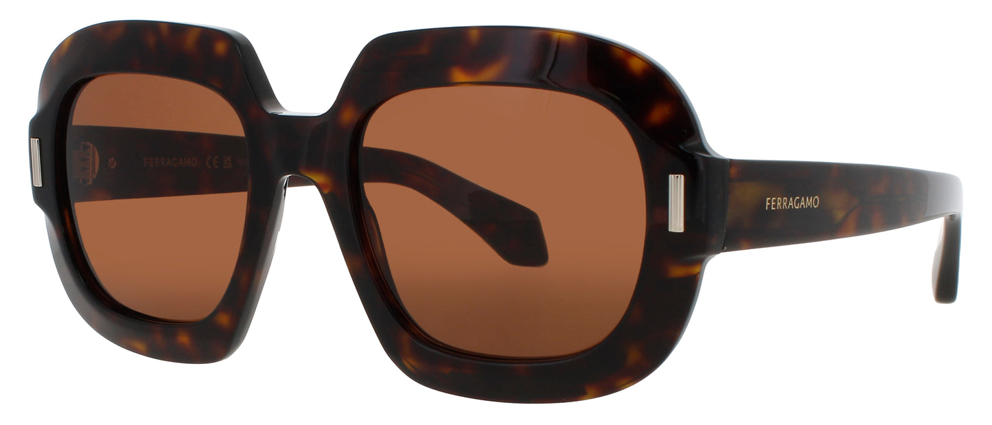 SALVATORE FERRAGAMO SF2068SE Frame DARK TORTOISE Lens DARK BROWN
