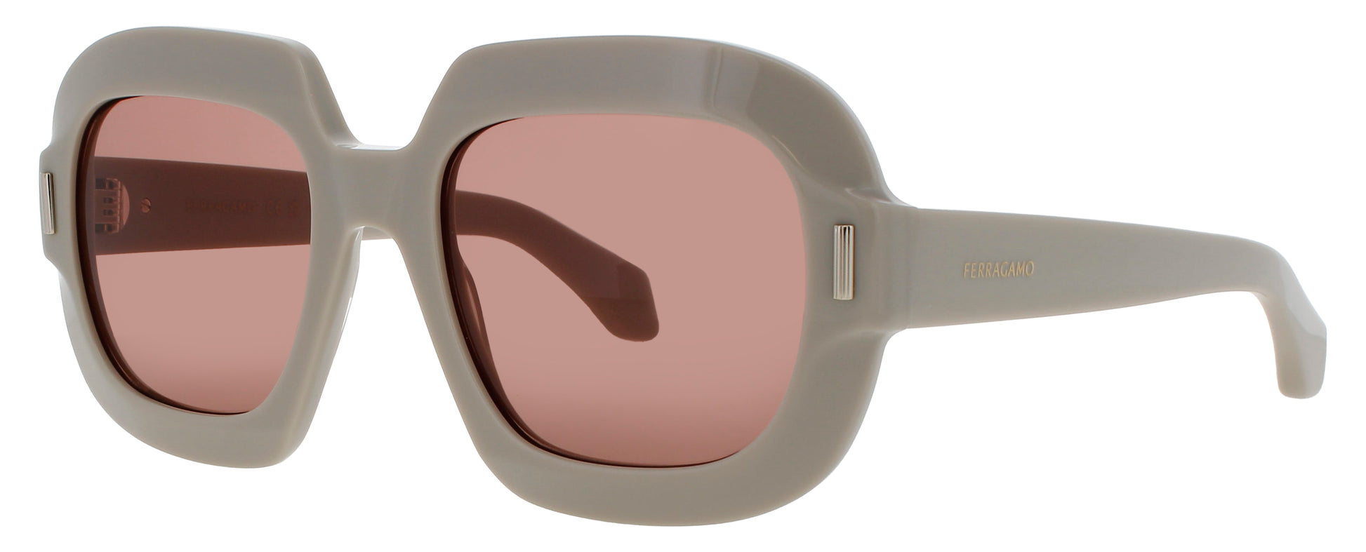 SALVATORE FERRAGAMO SF2068SE Frame BEIGE Lens BROWN TINT