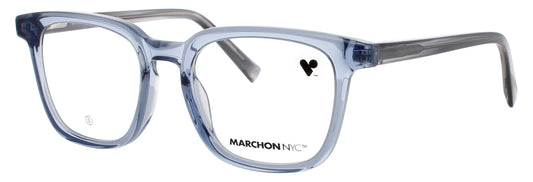 MARCHON M-8517 Frame DENIM CRYSTAL Lens DEMO