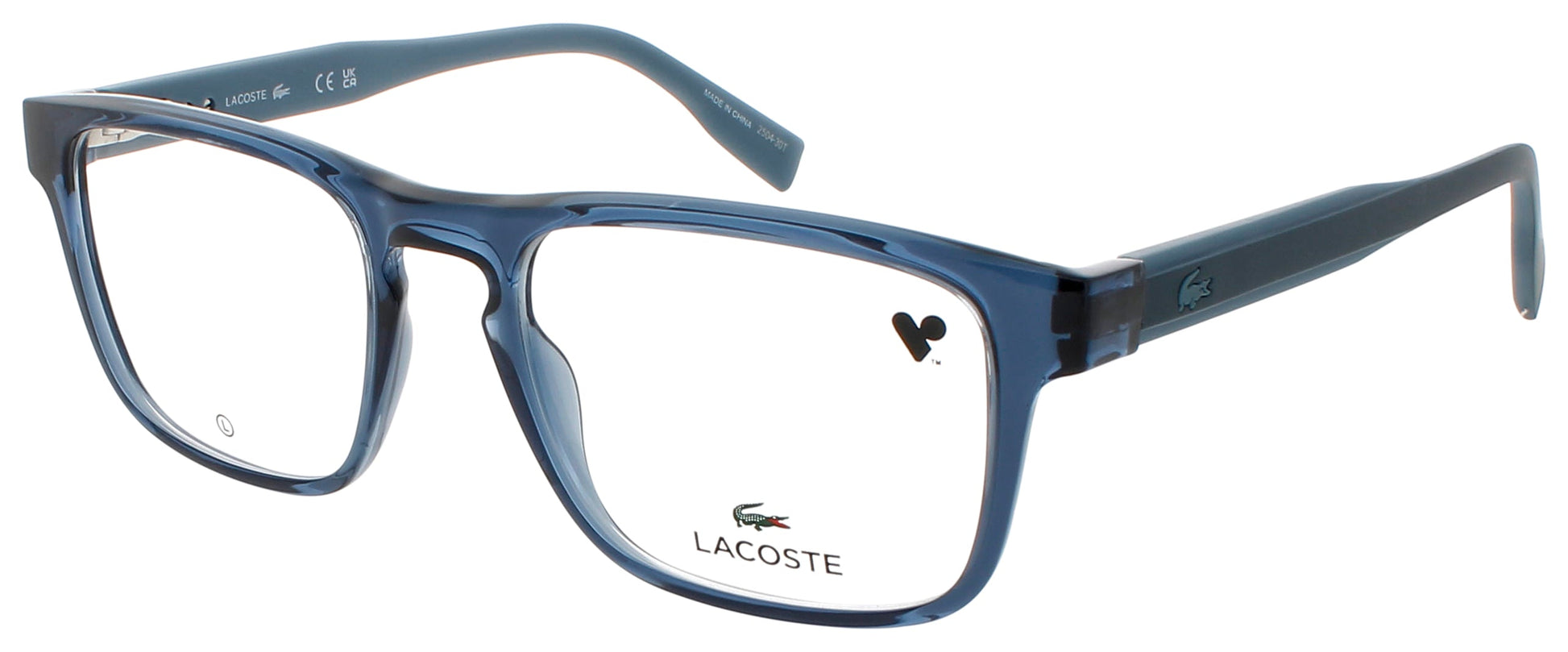 LACOSTE L2972 Frame TRANSPARENT BLUE Lens DEMO