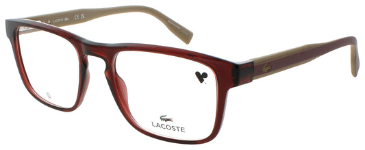 LACOSTE L2972 Frame TRANSPARENT BURGUNDY Lens DEMO