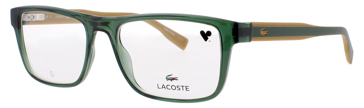 LACOSTE L2973 Frame TRANSPARENT GREEN Lens DEMO