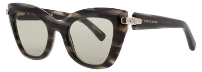 LONGCHAMP LO775S Frame STRIPED GREY Lens GREEN TINT