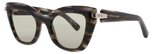 LONGCHAMP LO775S Frame STRIPED GREY Lens GREEN TINT