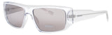 DKNY DK555S Frame CRYSTAL CLEAR Lens GREY MIRROR