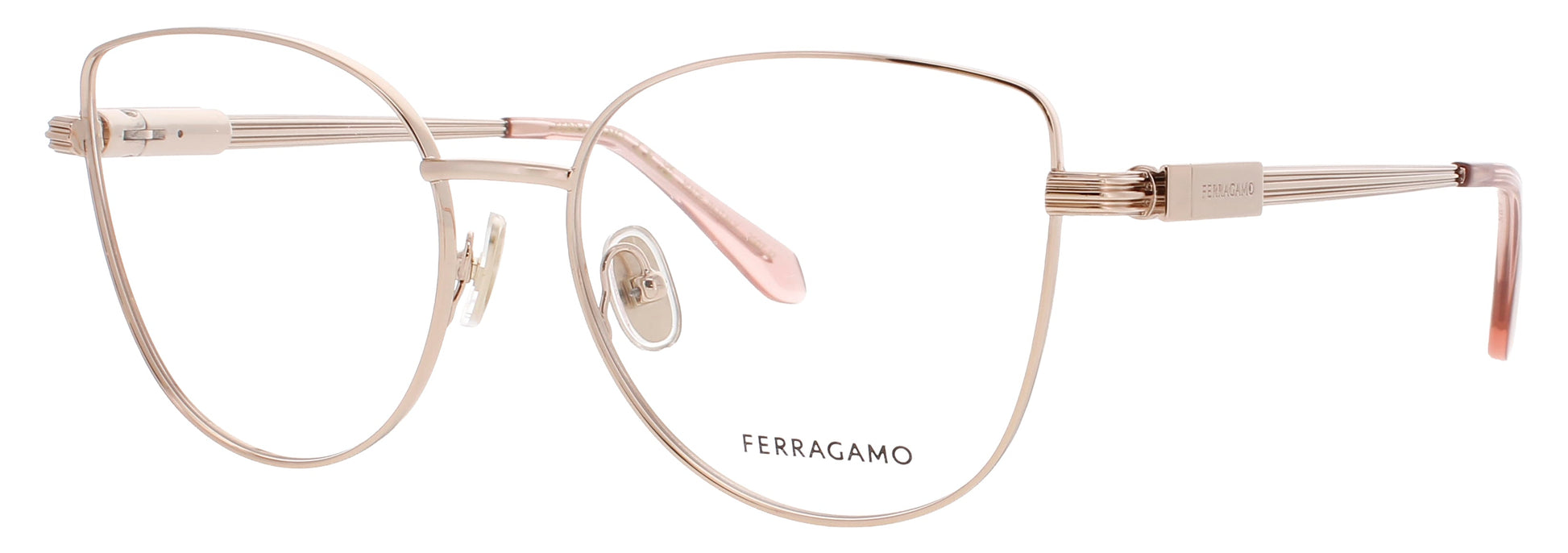 SALVATORE FERRAGAMO SF2240 Frame ROSE GOLD Lens DEMO