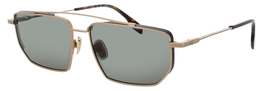 CANADA GOOSE GC25509SE Frame SEMIMATTE GOLD Lens GREEN TINT