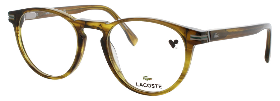 LACOSTE L2966 N Frame STRIPED KHAKI Lens DEMO