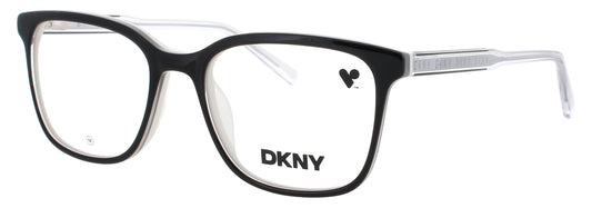 DKNY DK5065 N Frame BLACK / WHITE LAMINATE Lens DEMO