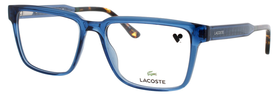 LACOSTE L2976 N Frame TRANSPARENT BLUE Lens DEMO