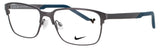 NIKE 8213 N Frame SATIN GUNMETAL / BLUE Lens DEMO