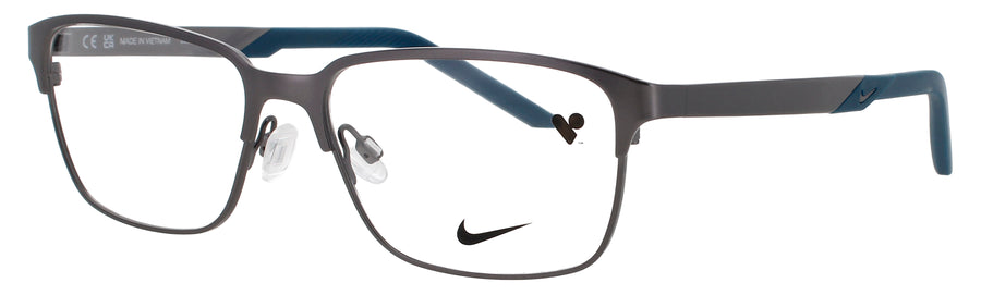NIKE 8213 N Frame SATIN GUNMETAL / BLUE Lens DEMO