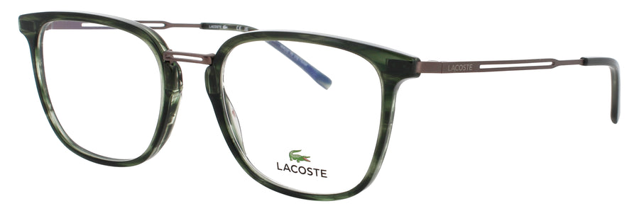 LACOSTE L2853PC N Frame GREEN HAVANA Lens DEMO