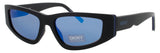 DKNY DK560S Frame BLACK/COBALT Lens BLUE MIRROR