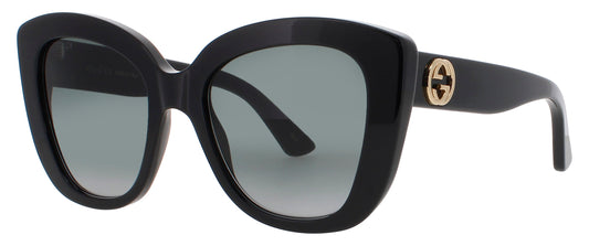 GUCCI GG0327S Frame BLACK/GOLD Lens GREY