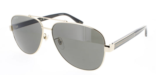 GUCCI GG0528S Frame GOLD/BLACK Lens GREY