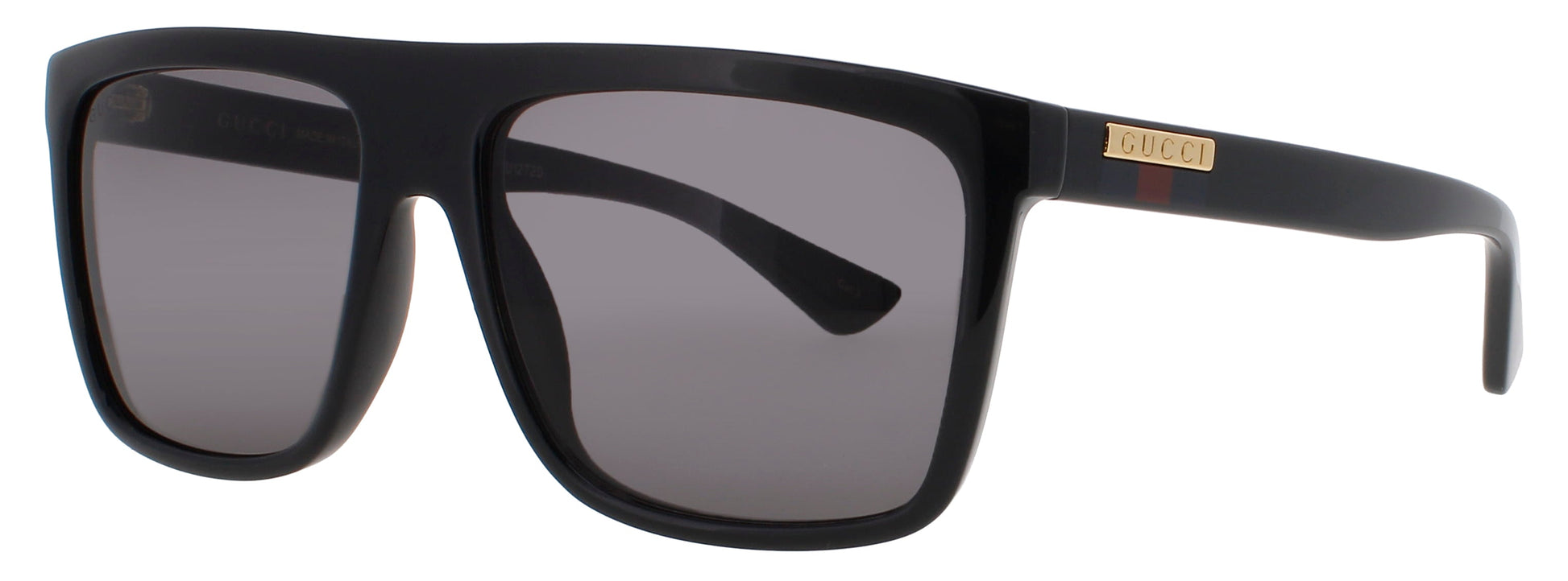 GUCCI GG0748S Frame BLACK/GOLD Lens GREY