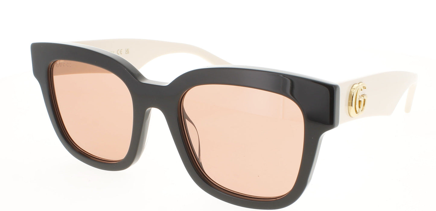 GUCCI GG0998S Frame BLACK/WHITE Lens ORANGE