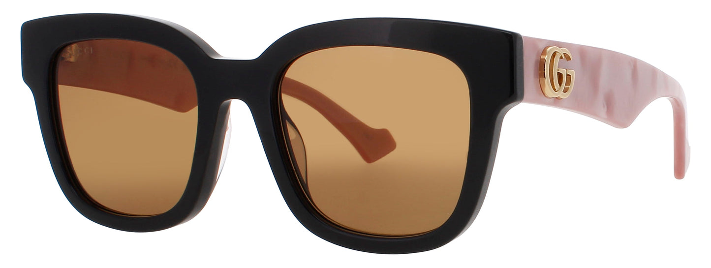 GUCCI GG0998S Frame BLACK/PINK/GOLD Lens BROWN