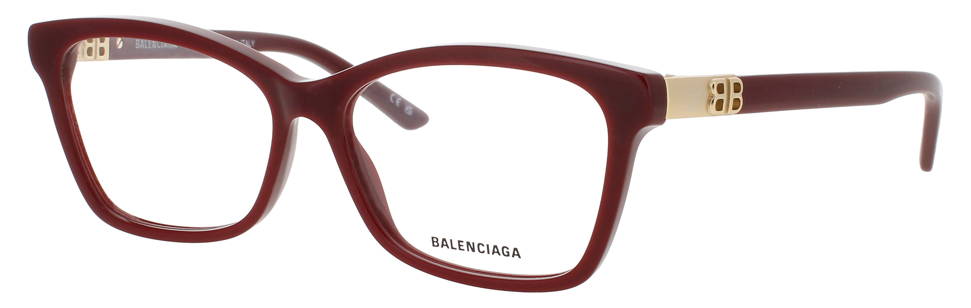 BALENCIAGA BB0186O Frame BURGUNDY Lens DEMO