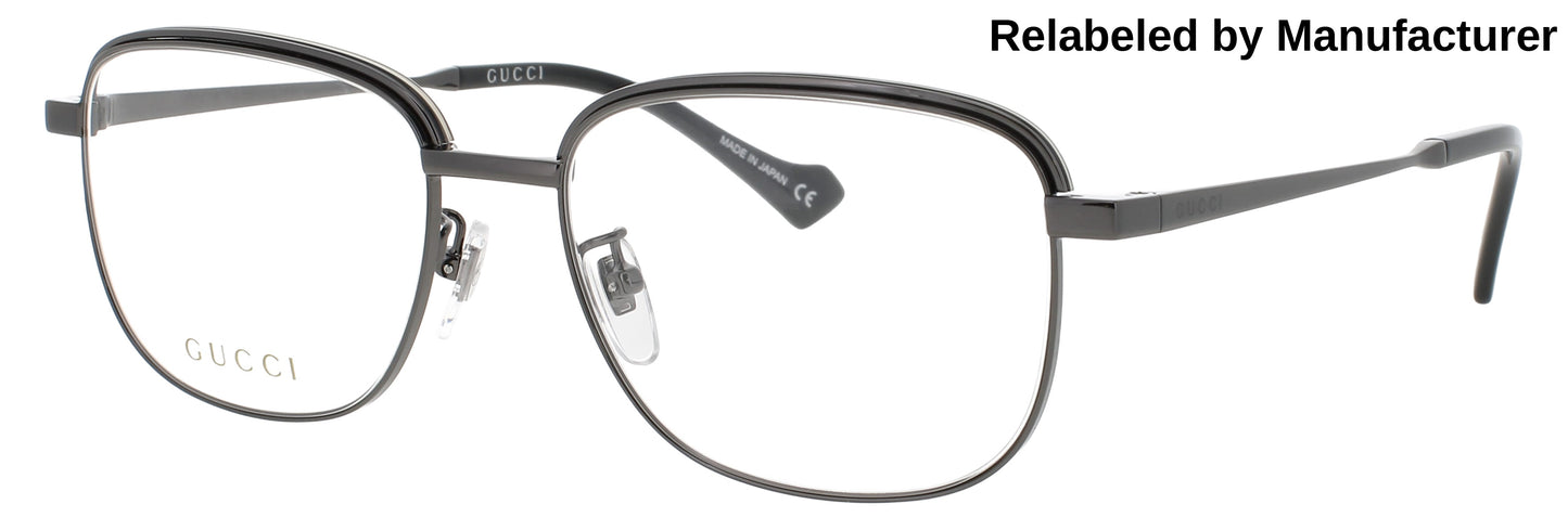 GUCCI GG1102O Frame RUTHENIUM Lens DEMO