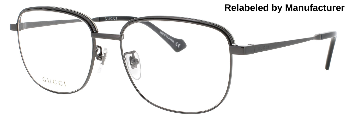 GUCCI GG1102O Frame RUTHENIUM Lens DEMO