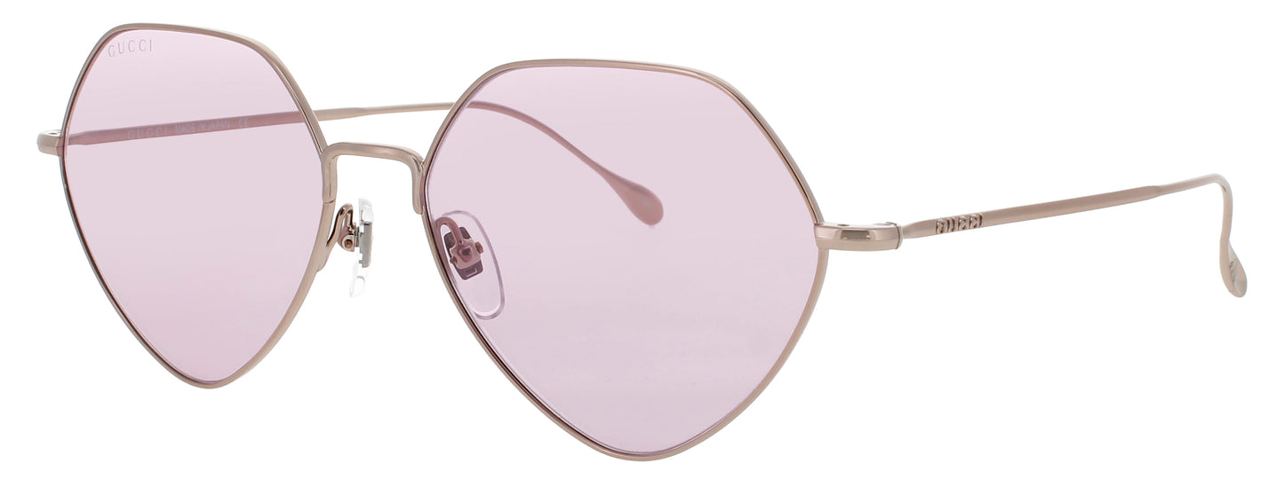 GUCCI GG1182S Frame GOLD Lens PINK TINT