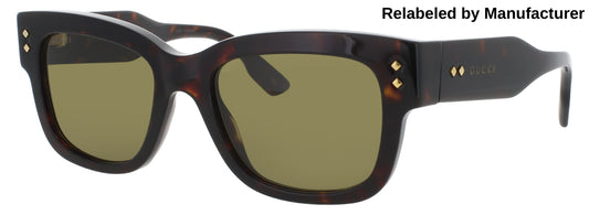 GUCCI GG1217S Frame HAVANA Lens GREEN TINT