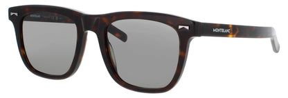 MONTBLANC MB0226S Frame HAVANA Lens GREEN TINT