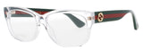 GUCCI GG0278O Frame TRANSPARENT/GREEN/RED Lens DEMO