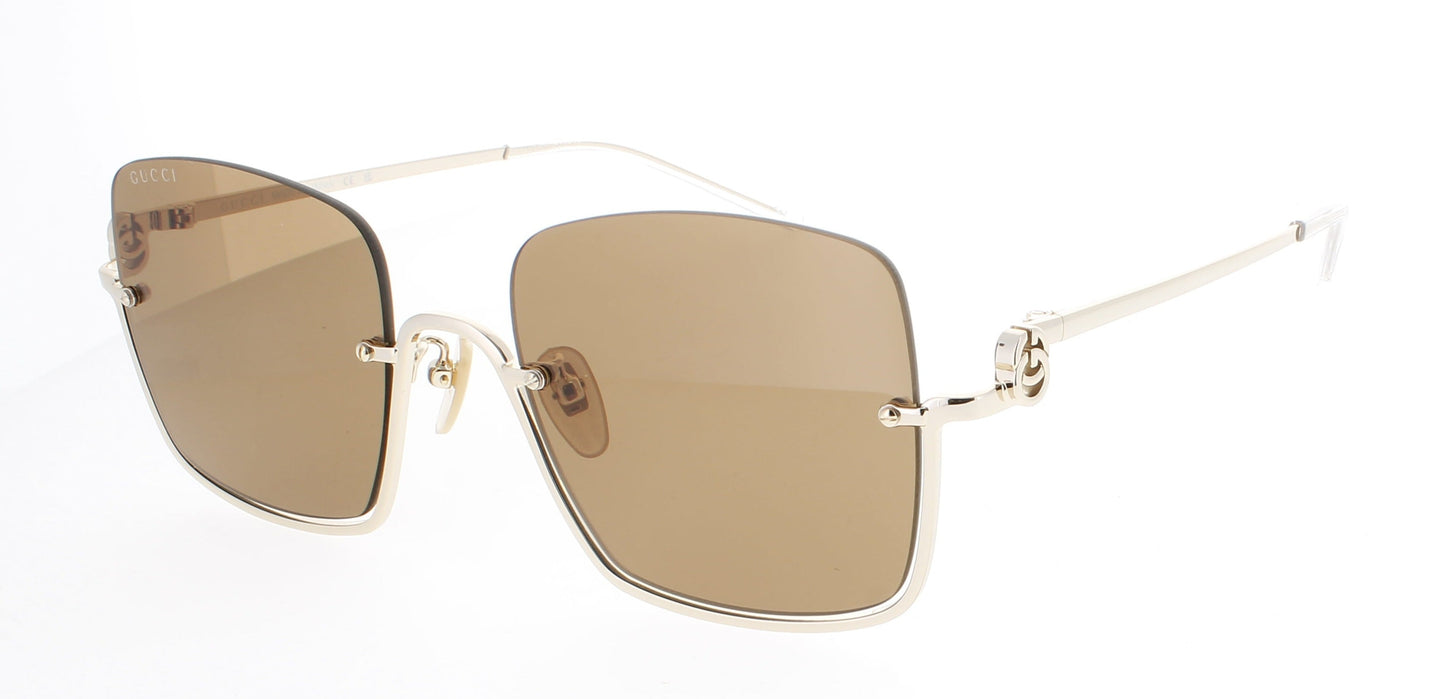 GUCCI GG1279S Frame GOLD Lens BROWN