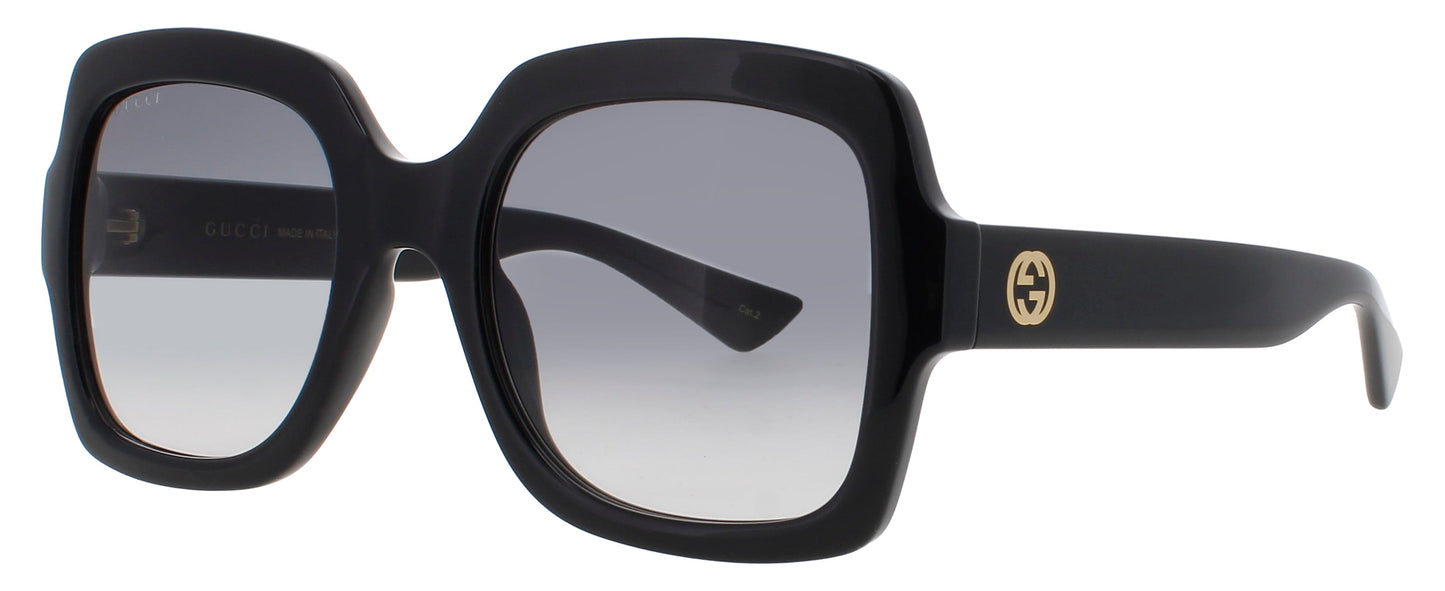 GUCCI GG1337S Frame BLACK/GOLD Lens GRADIENT GREY