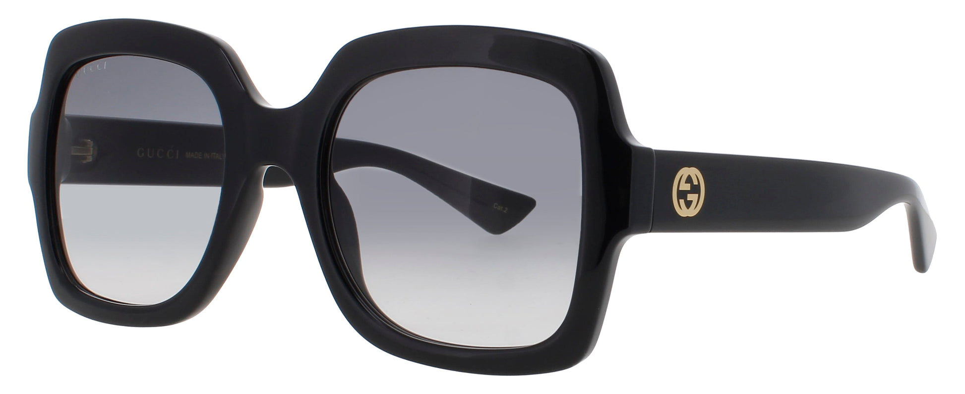 GUCCI GG1337S Frame BLACK/GOLD Lens GRADIENT GREY