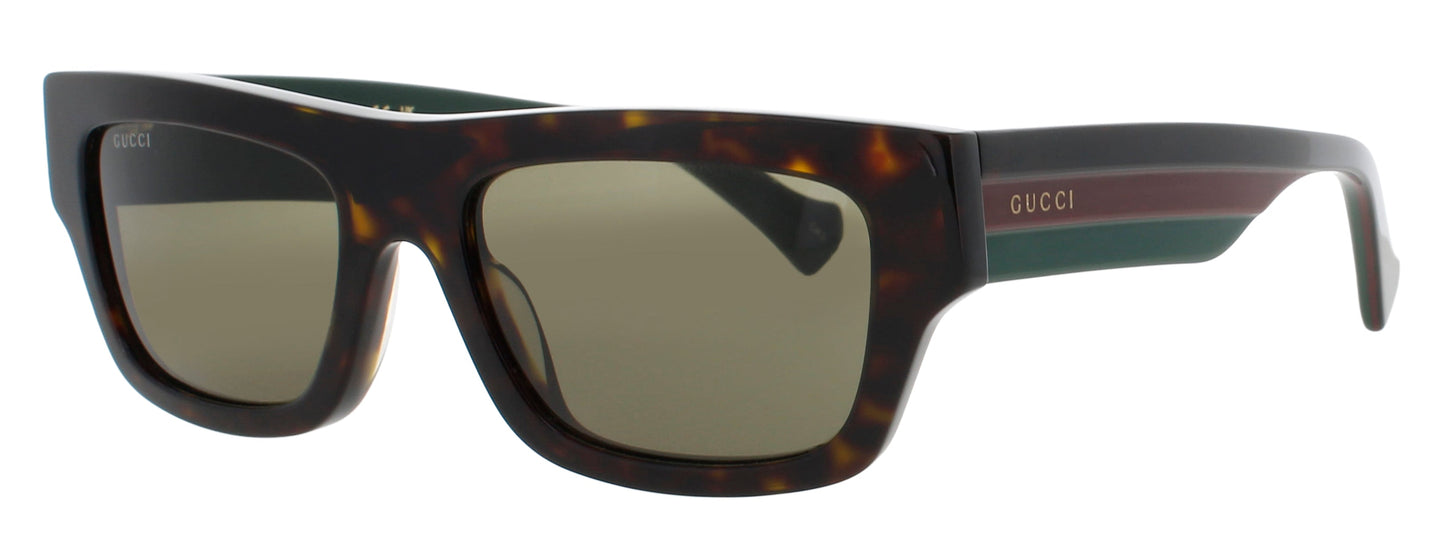 GUCCI GG1301S Frame HAVANA Lens GREEN