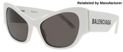 BALENCIAGA BB0259S Frame WHITE Lens SMOKE