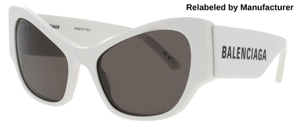 BALENCIAGA BB0259S Frame WHITE Lens SMOKE
