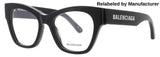 BALENCIAGA BB0263O Frame BLACK Lens DEMO