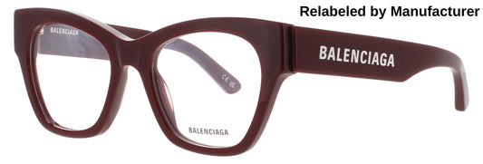 BALENCIAGA BB0263O Frame BURGUNDY Lens DEMO