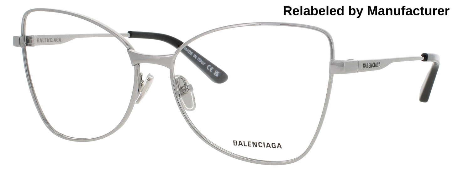 BALENCIAGA BB0282O Frame RUTHENIUM Lens DEMO