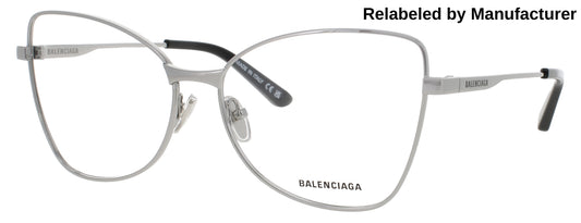 BALENCIAGA BB0282O Frame RUTHENIUM Lens DEMO